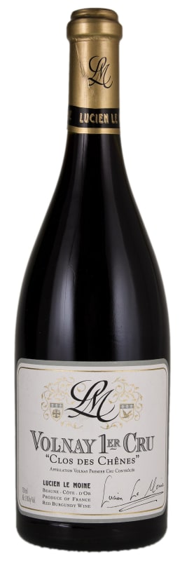 Lucien Le Moine Volnay Clos des Chenes Premier Cru 2022 Front Bottle Shot