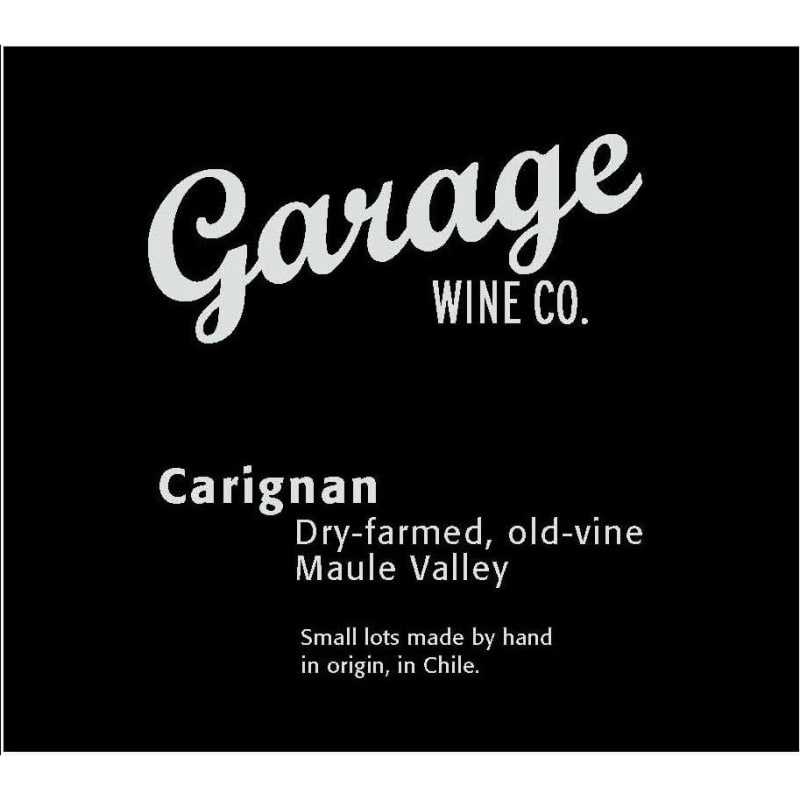 Garage Wine Co. Carignan 2015 Front Label