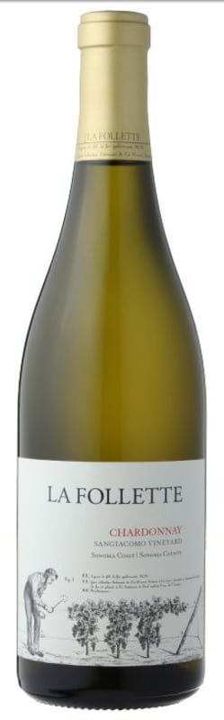 La Follette Sangiacomo Chardonnay 2014 Front Bottle Shot