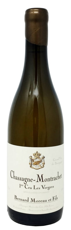 Domaine Bernard Moreau Chassagne-Montrachet Les Vergers Premier Cru 2018 Front Bottle Shot