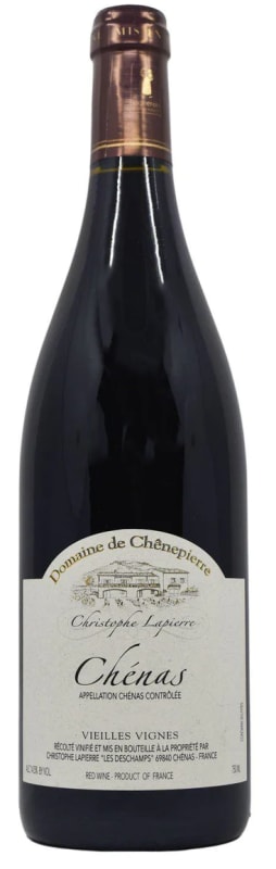 Christophe Lapierre Domaine de Chenepierre Chenas Vieilles Vignes 2020 Front Bottle Shot