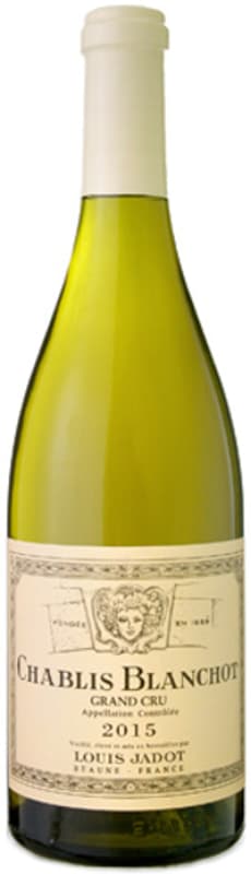 Louis Jadot Chablis Blanchot Grand Cru 2015 Front Bottle Shot