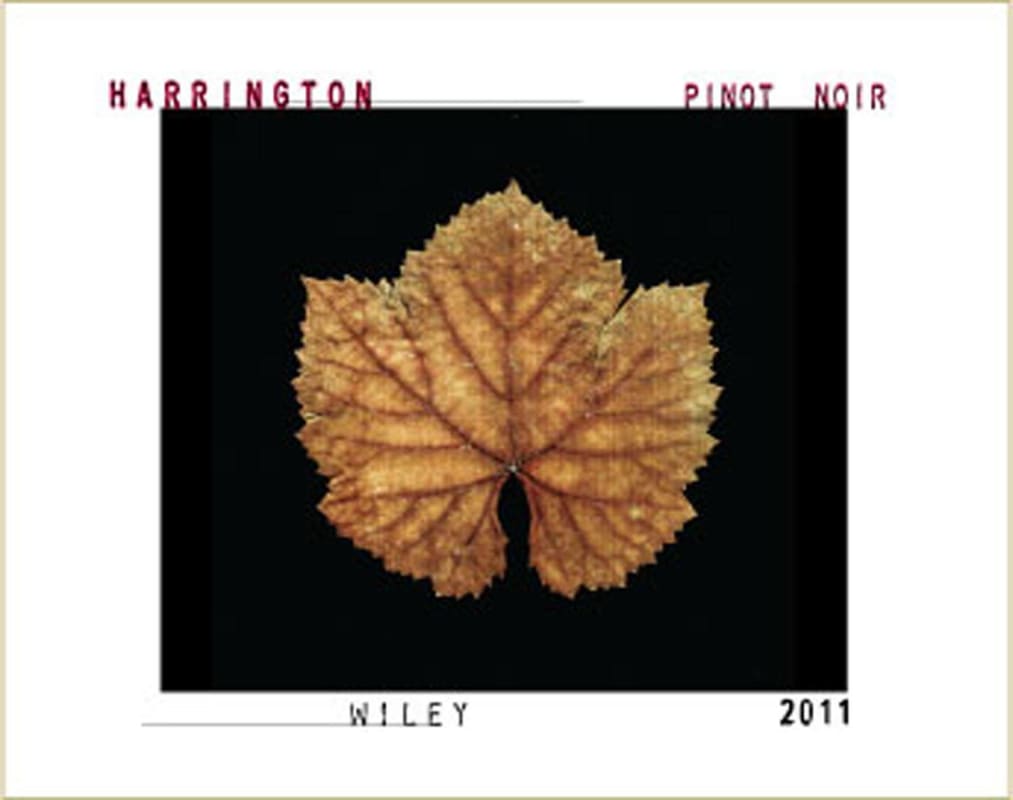 Harrington Wiley Vineyard Pinot Noir 2011 Front Label