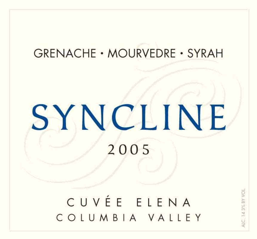 Syncline 'Cuvee Elena' GSM 2005 Front Label