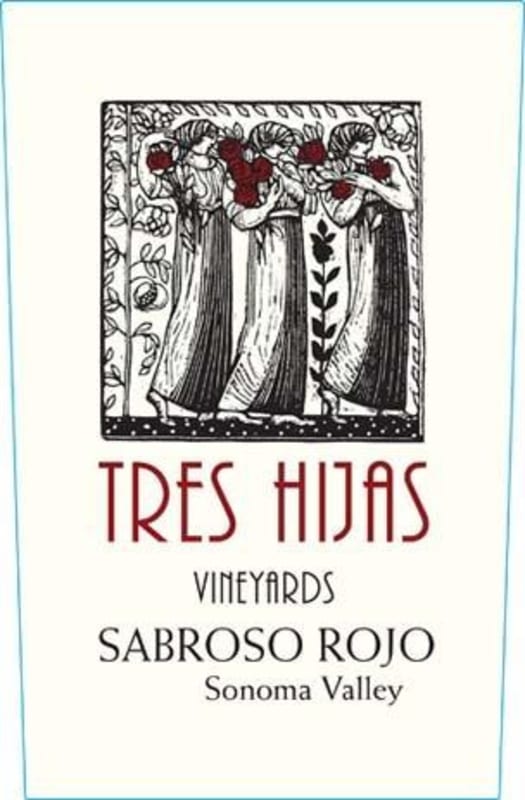 Tres Hijas Sabroso Rojo 2012 Front Label