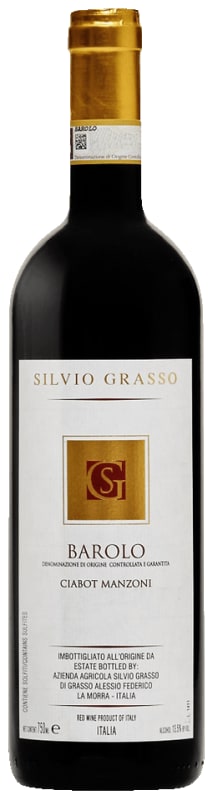 Silvio Grasso Barolo Ciabot Manzoni (scuffed label) 1996 Front Bottle Shot