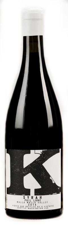 K Vintners Phil Lane Syrah 2014 Front Bottle Shot