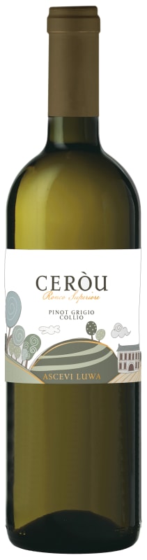 Ascevi Cerou Collio Pinot Grigio 2017 Front Bottle Shot