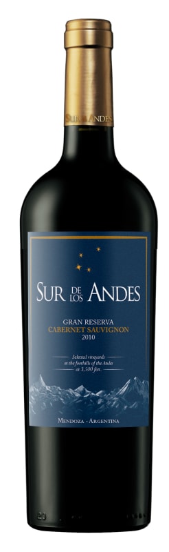 Sur de los Andes Reserva Cabernet Sauvignon 2012 Front Bottle Shot
