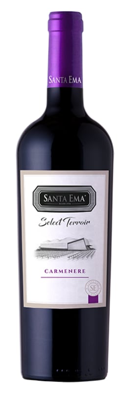 Santa Ema Select Terroir Carmenere 2017 Front Bottle Shot