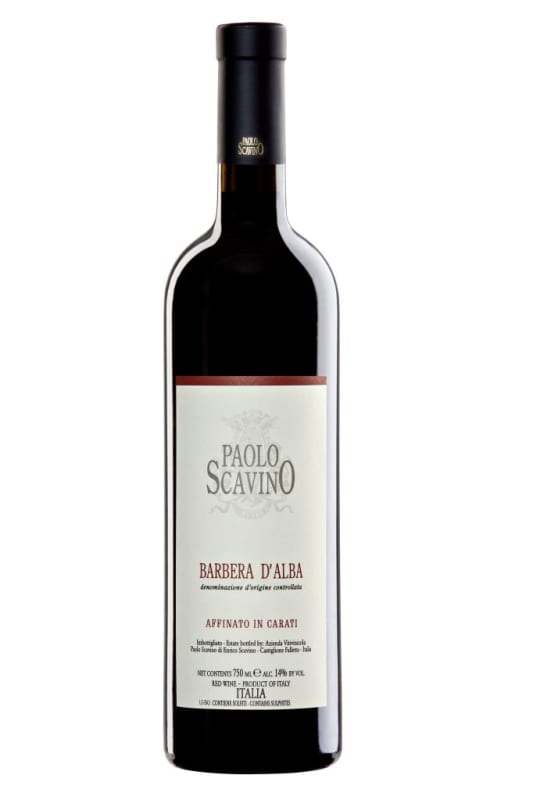 Paolo Scavino Affinato in Carati Barbera d'Alba 2016 Front Bottle Shot