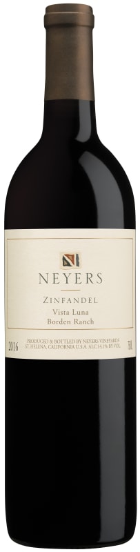 Neyers Vista Luna Zinfandel 2016 Front Bottle Shot