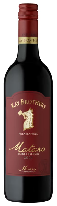 Kay Brothers Basket Pressed Shiraz 2021 Front Bottle Shot