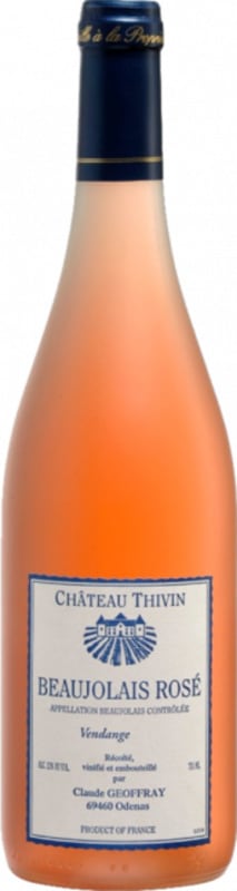 Chateau Thivin Beaujolais Villages Rose 2019 Front Bottle Shot