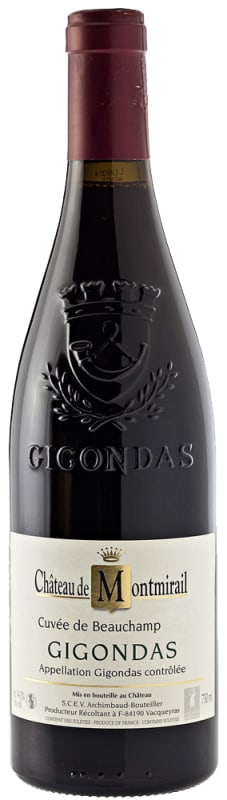Chateau de Montmirail Cuvee de Beauchamp Gigondas 2018 Front Bottle Shot