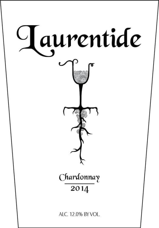 Laurentide Winery Chardonnay 2014 Front Label