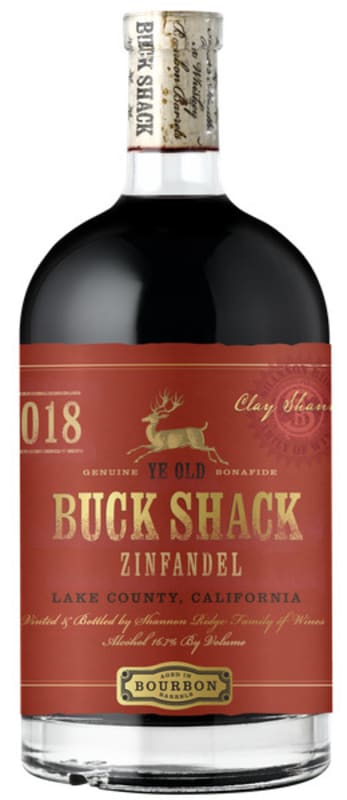 Shannon Ridge Buck Shack Bourbon Barrel Zinfandel 2018 Front Bottle Shot