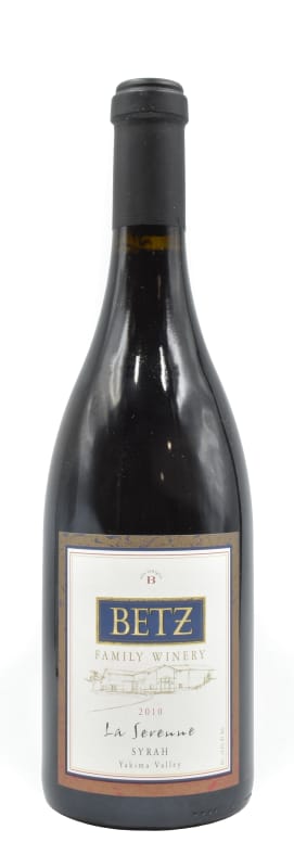 Betz Family Winery La Serenne Syrah 2010 Front Bottle Shot