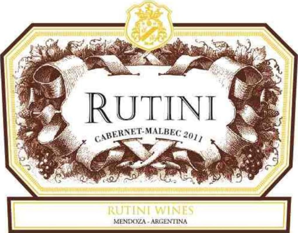 Rutini Wines Cabernet - Malbec 2011 Front Label