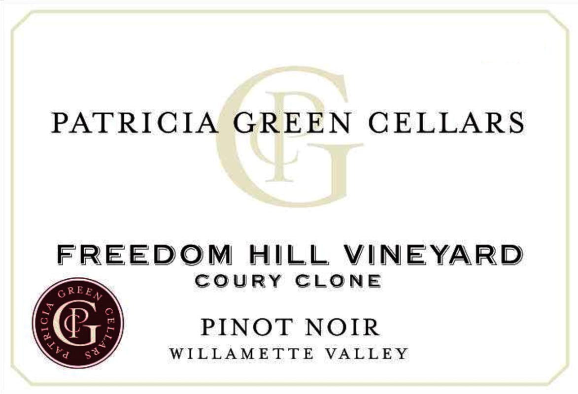 Patricia Green Freedom Hill Vineyard Coury Clone Pinot Noir 2015 Front Label