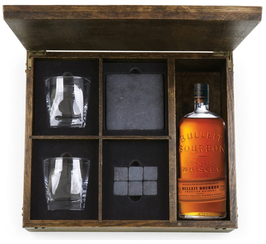 Bulleit Bourbon Deluxe Oak Gift Box Gift Product Image