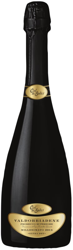 Col de Salici Extra Dry Prosecco Superiore 2014 Front Bottle Shot