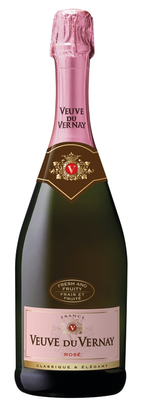 Veuve du Vernay Brut Rose Front Bottle Shot