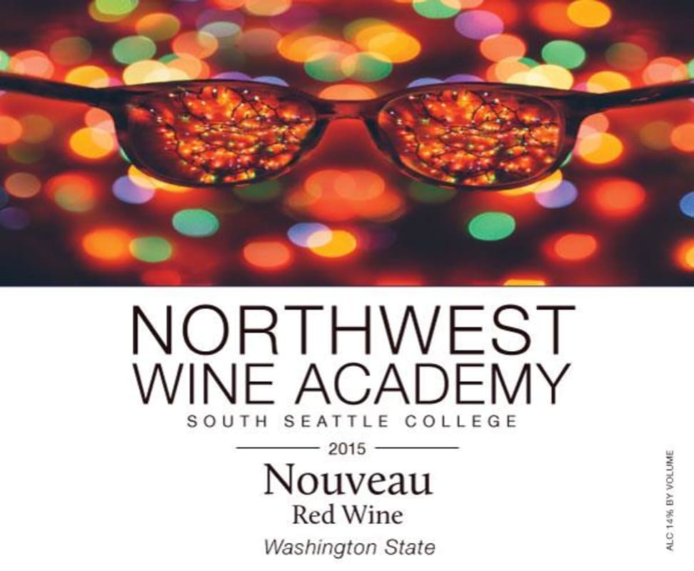 Northwest Wine Academy Nouveau 2015 Front Label