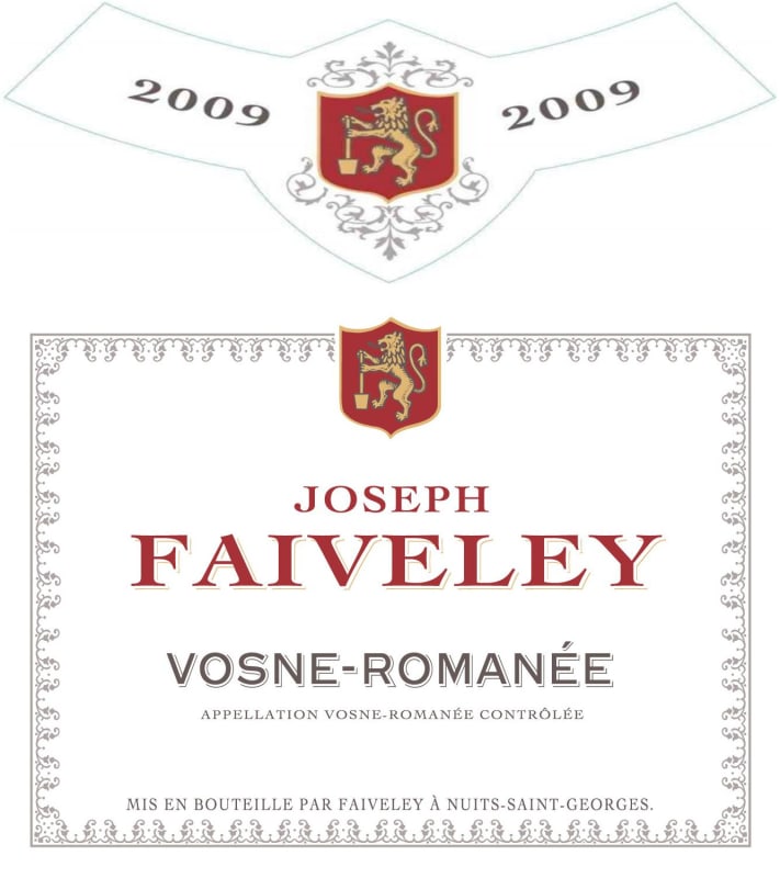 Faiveley Vosne-Romanee 2009 Front Label