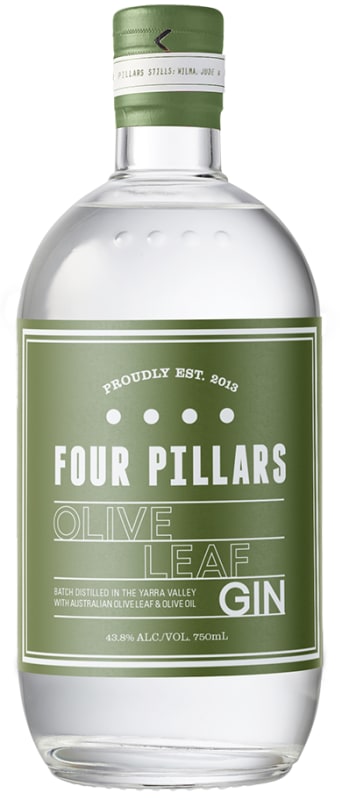 Four Pillars Olive Leaf Gin Front Bottle Shot