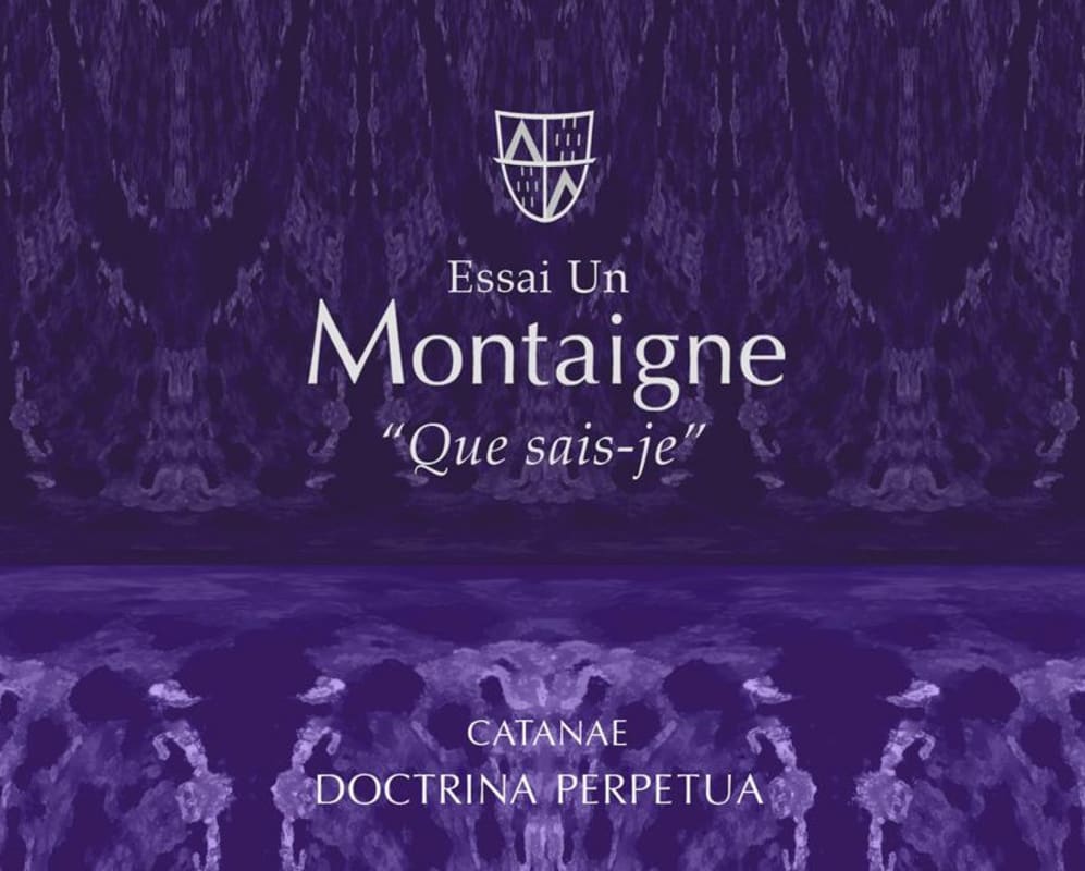 Rasa Vineyards Catanae Doctrina Perpetua Montaigne Syrah 2012 Front Label