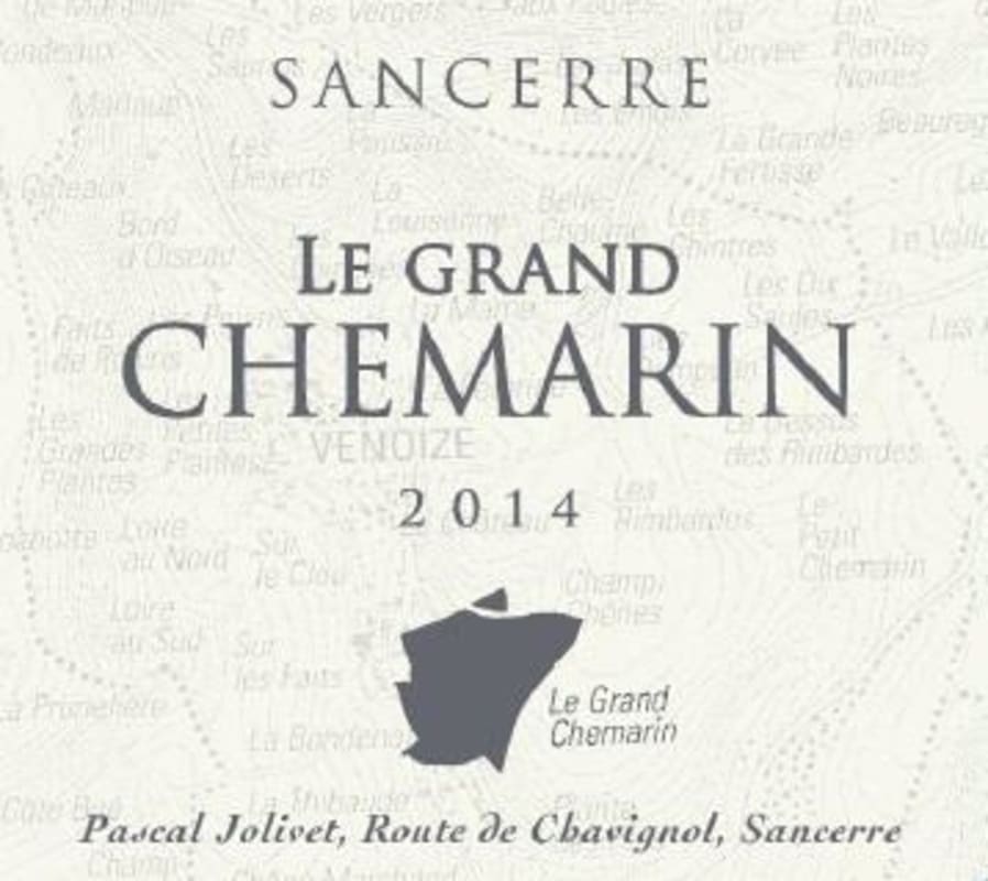 Pascal Jolivet Sancerre Le Grand Chemarin Sauvignon Blanc 2014 Front Label