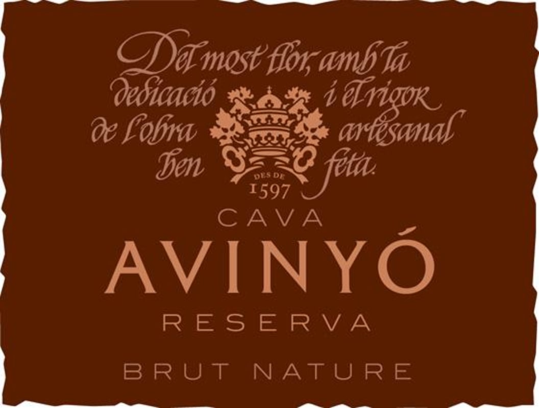 Avinyo Reserva Brut Nature Cava 2014 Front Label