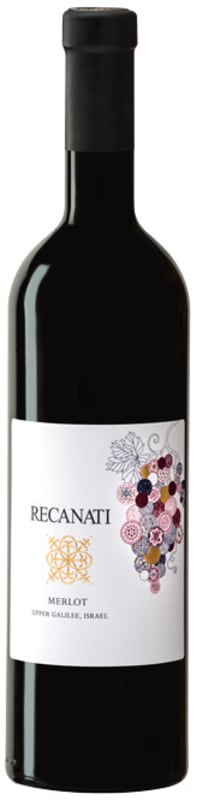 Recanati Upper Galilee Merlot (OU Kosher) 2018 Front Bottle Shot