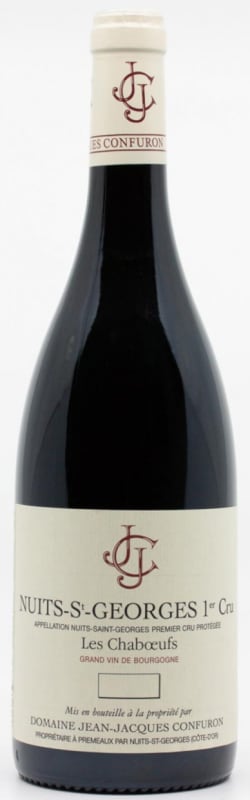 Jean-Jacques Confuron Nuits-St-Georges Les Chaboeufs Premier Cru 2018 Front Bottle Shot