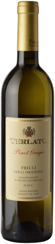 Terlato Family Vineyards Friuli Pinot Grigio 2017 Front Bottle Shot