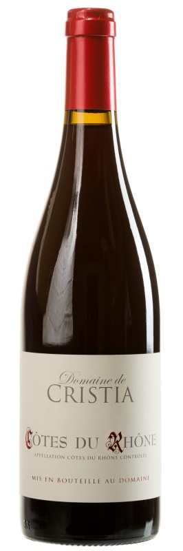 Domaine de Cristia Cotes du Rhone 2022 Front Bottle Shot