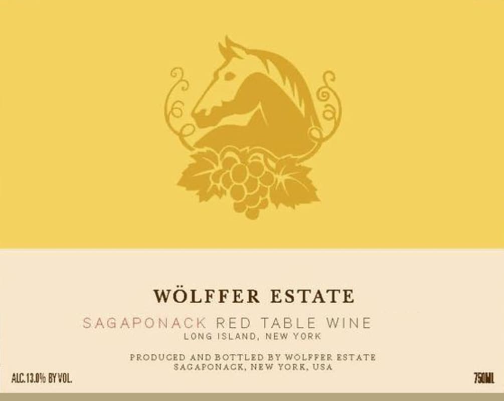 Wolffer Sagaponack Red 2016 Front Label