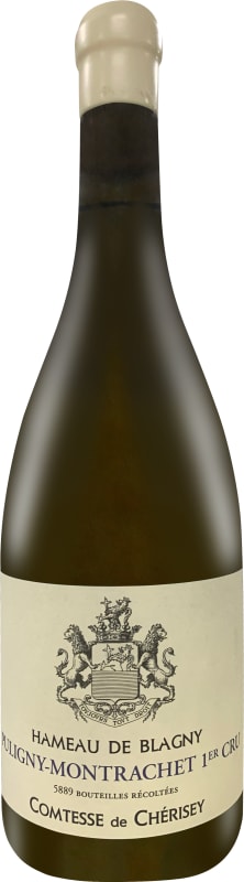 Domaine Comtesse de Cherisey Puligny-Montrachet Hameau de Blagny Premier Cru 2021 Front Bottle Shot