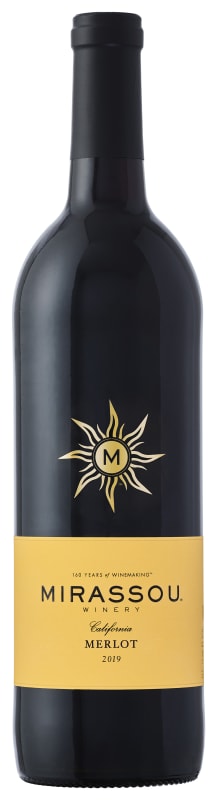 Mirassou Merlot 2019 Front Bottle Shot