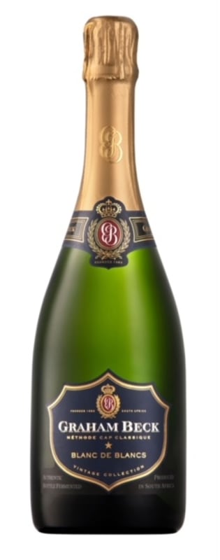 Graham Beck Blanc de Blancs 2013 Front Bottle Shot