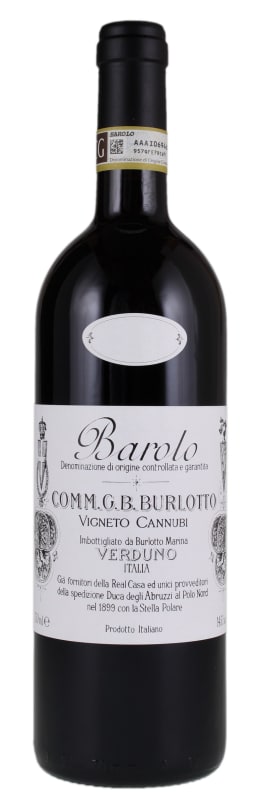 G.B. Burlotto Barolo Vigneto Cannubi 2016 Front Bottle Shot