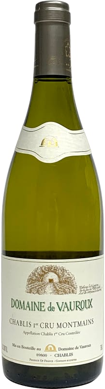 Domaine de Vauroux Chablis Montmains Premier Cru 2023 Front Bottle Shot