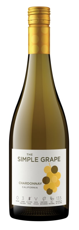 Simple Grape Chardonnay 2020 Front Bottle Shot