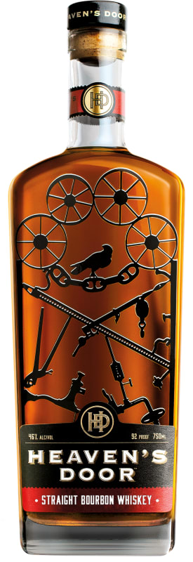 Heaven's Door Straight Bourbon Whiskey Front Bottle Shot