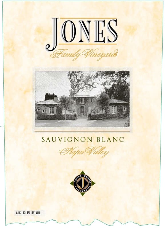 Jones Family Vineyards Sauvignon Blanc 2012 Front Label