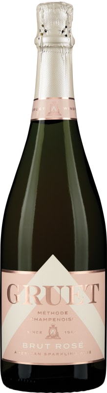 Gruet Brut Rose Front Bottle Shot