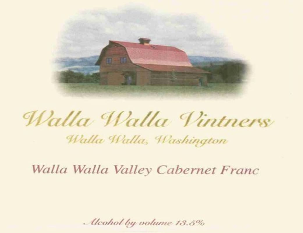 Walla Walla Vintners Cabernet Franc 2003 Front Label