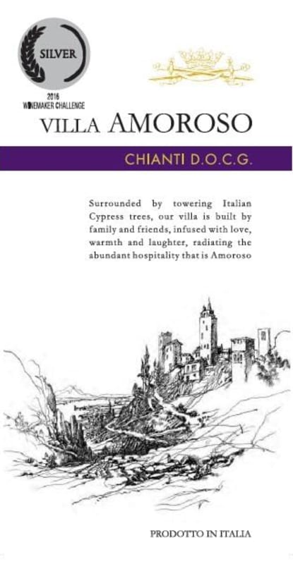 Villa Amoroso Chianti 2015 Front Label