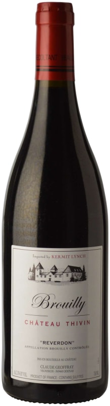 Chateau Thivin Brouilly Reverdon 2017 Front Bottle Shot